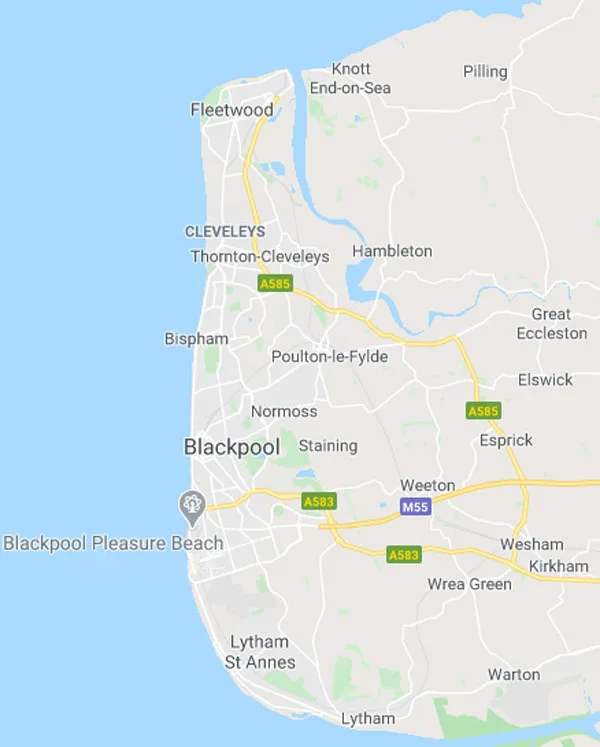 Blackpool Map